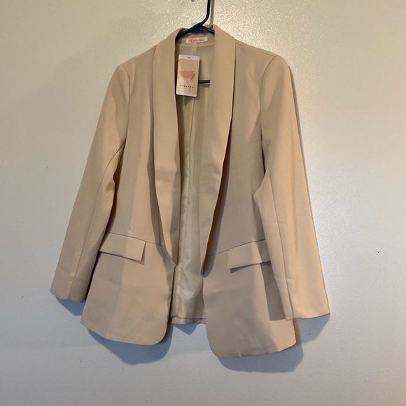 KIRUNDO Blazer Long Sleeve Open Front Work Suit Office Blazer Jacketwith Pockets - Picture 8 of 16